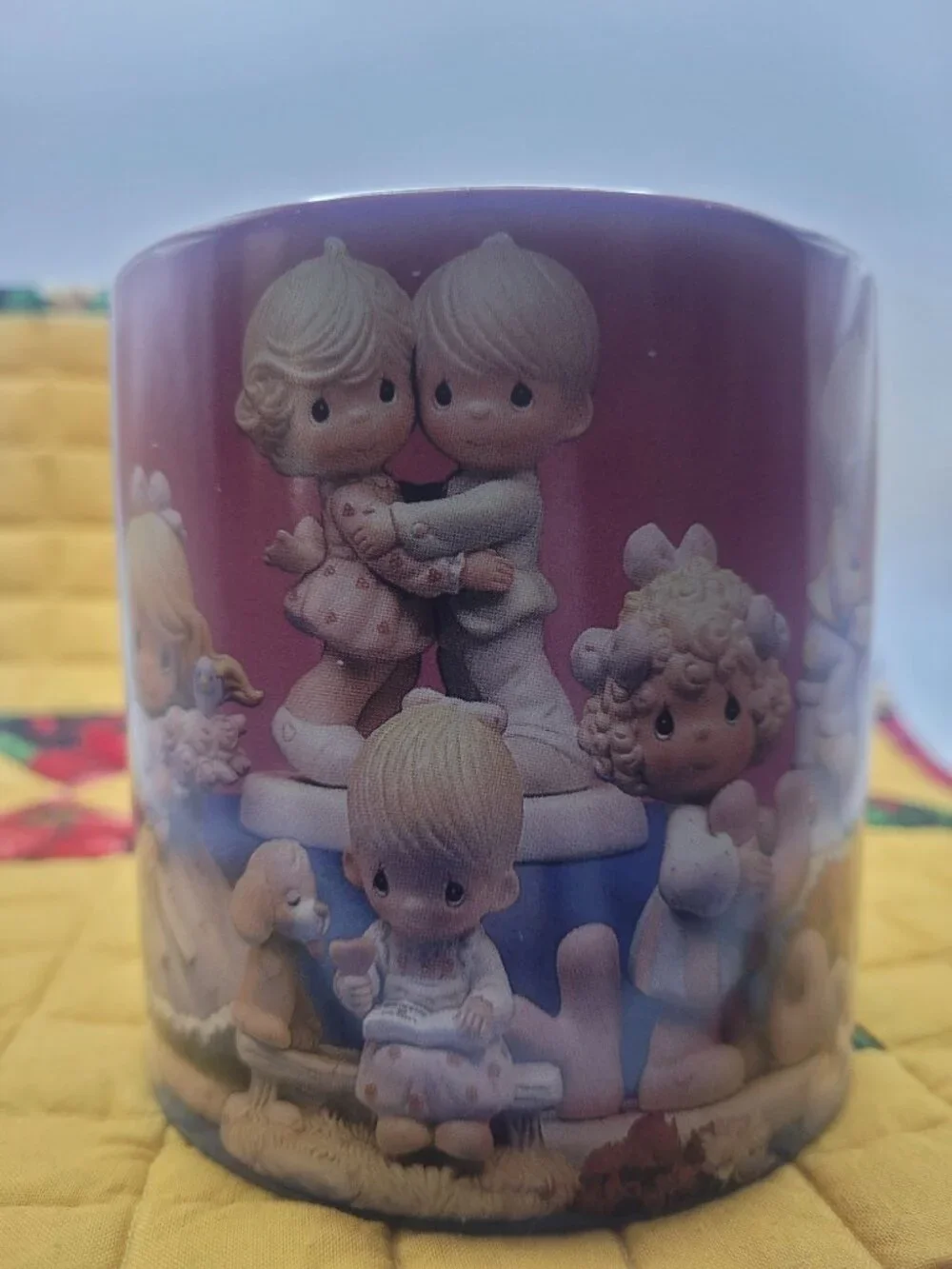 Vintage 1995 Precious Moments Oversize Coffee Soup Cup Mug - Love Fills Life